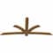 Ekena Millwork Davenport Timber Gable Bracket, Western Red Cedar, 96"W x 44"H x 1 1/2"D x 5 1/2"F, 11/12 Pitch GBW096X44X0206DAV00SWR - alternate 5